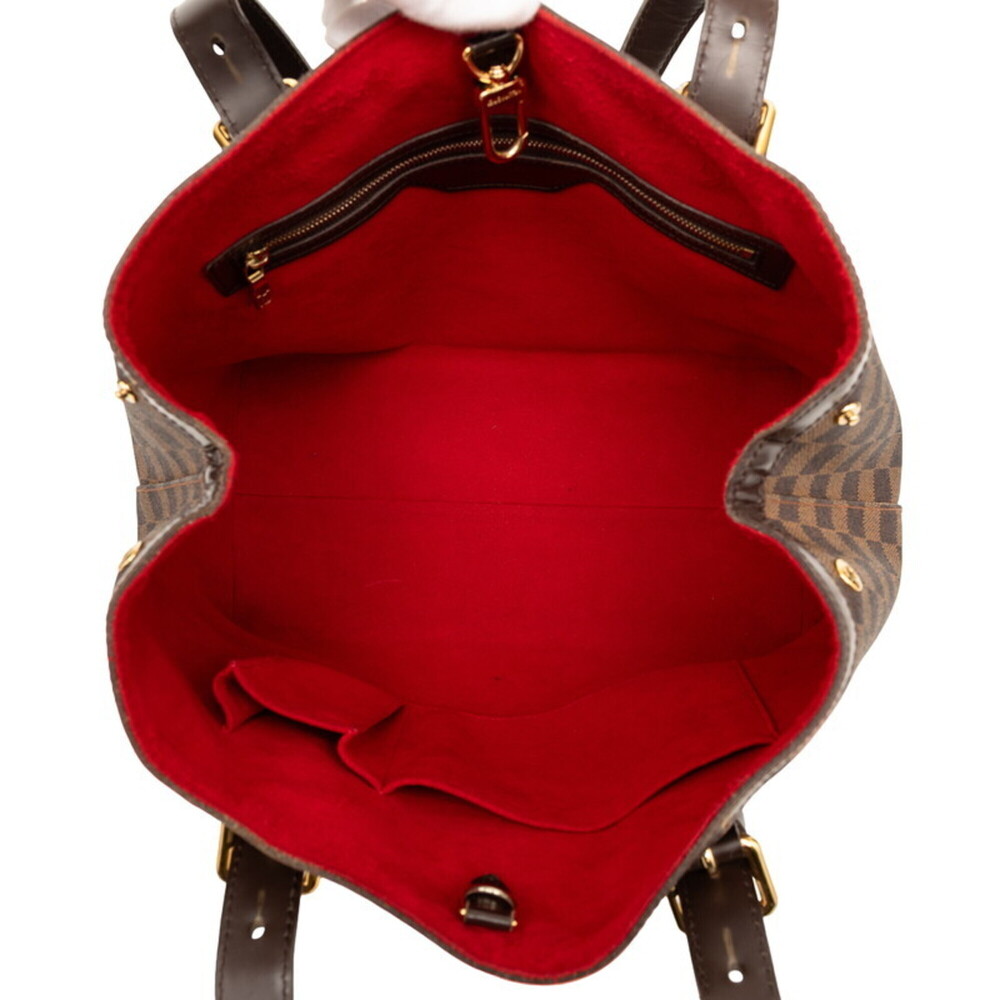 LOUIS VUITTON Brown Damier Leather Shoulder Bag - Picture 7 of 9